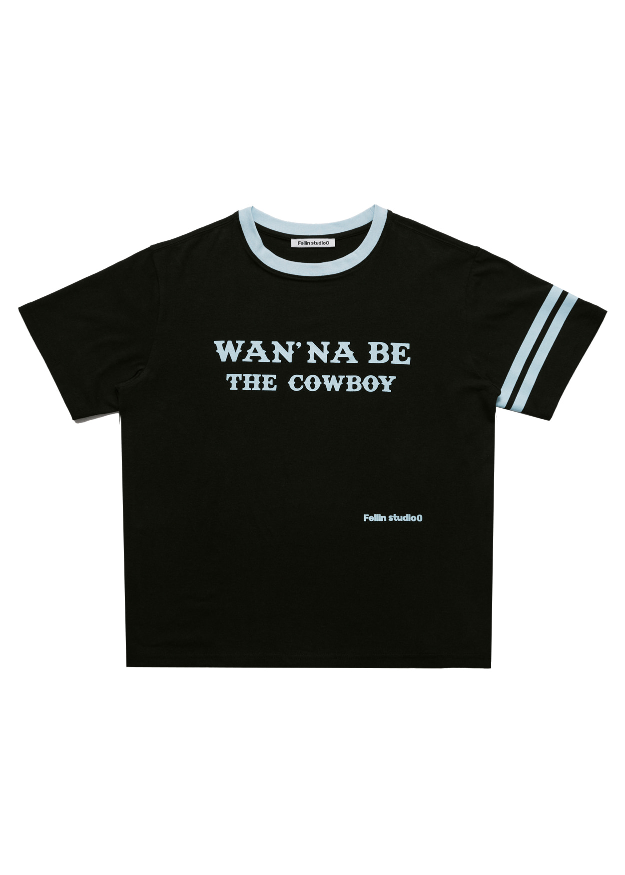 &#039;Cowboy&#039; T-shirts Black