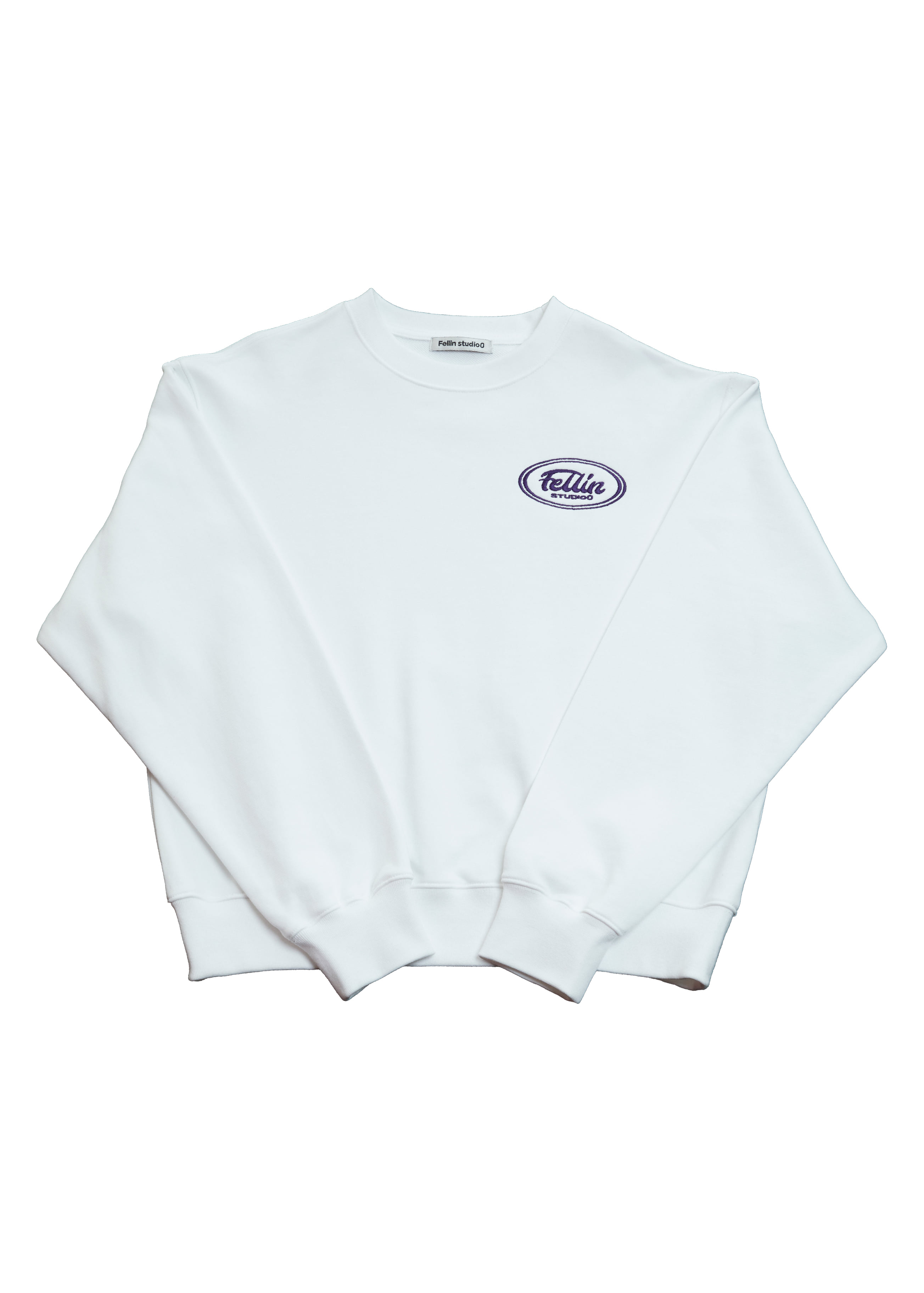 Oval Logo Sweatshirt White